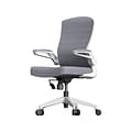 RAYNOR GROUP ION Fabric Task Chair, Gray/White (ION-WH-GRY)