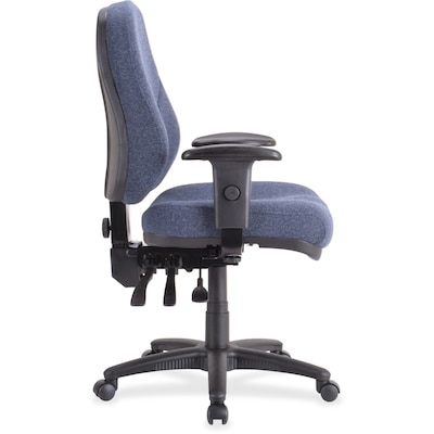 Lorell Bailey High-Back Multi-Task Chair, 26.9W x 28D x 44H, Blue (LLR81101)