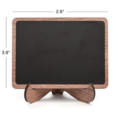 Excello Global Products Mini Chalkboards, 2.9" x 3.9", 10/Pack (MINICHLK)