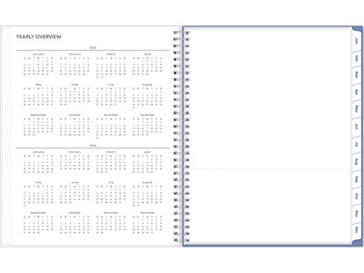 2025 Blue Sky Lindley 8.5" x 11" Weekly & Monthly Planner, Plastic Cover, Multicolor (100654-25)