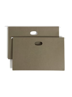 Smead Recycled Hanging File Pocket, 3 1/2 Expansion, Legal Size, Standard Green, 10/Box (64326)