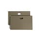 Smead Recycled Hanging File Pocket, 3 1/2" Expansion, Legal Size, Standard Green, 10/Box (64326)
