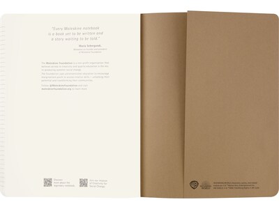 Moleskine Limited Edition Harry Potter Wingardium Leviosa Journal, 7.5" x 9.5", Narrow-Ruled, Kraft, 120 Pages (272173)