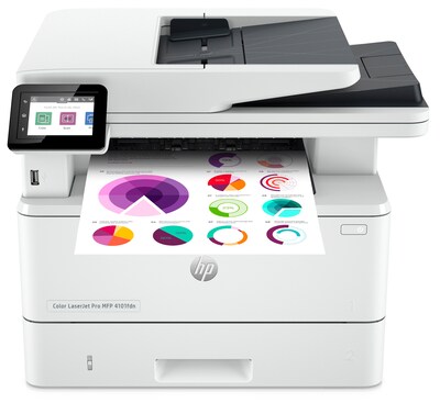 HP LaserJet Pro MFP 4101fdn Black & White Laser Printer, All-In-One, Print, Scan, Copy, Fax, Best for Office (2Z618F)