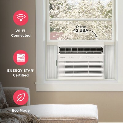 Frigidaire 114-Volt 10000 BTU Window Air Conditioner with Remote, WiFi Enabled, White (FHWW105WE1)