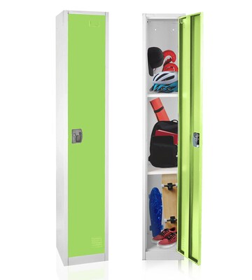 AdirOffice 72 Single Tier Green Storage Locker, 4/Pack (629-201-GRN-4PK)