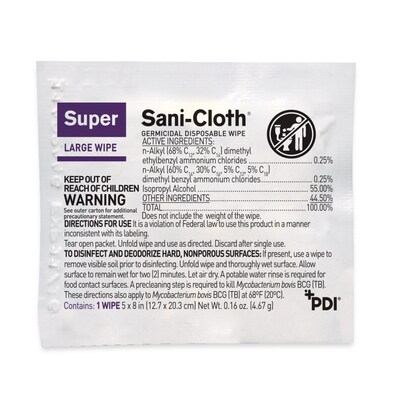 PDI Sani-Cloth Disinfecting Wipes, 50/Pack (H04082)