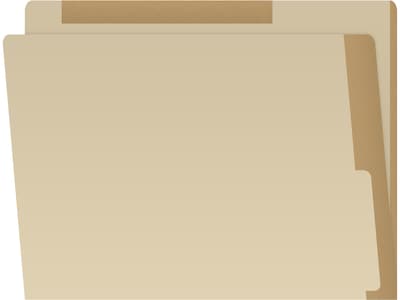 Medical Arts Press Heavy-Duty End Tab File Folder, Straight Cut, Letter-Size, Manila, 50/Box (S-09466-TAN)