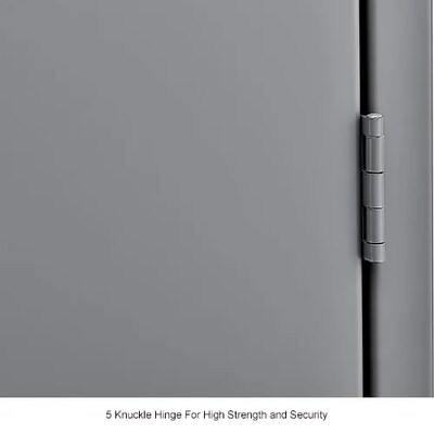 Global Industrial Infinity 1-Tier 3-Door Locker, 54"W x 18"D x 78"H, Gray (493662GY)