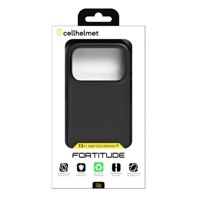 cellhelmet Fortitude MagSafe Phone Case for Apple iPhone 17 Pro, Black (CF-122-BLK)