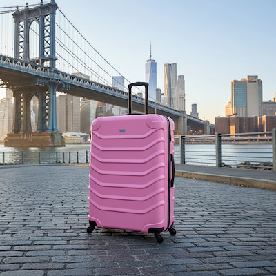InUSA Endurance 33.27 Hardside Suitcase, 4-Wheeled Spinner, TSA Checkpoint Friendly, Pink (IUEND00XL-PNK)