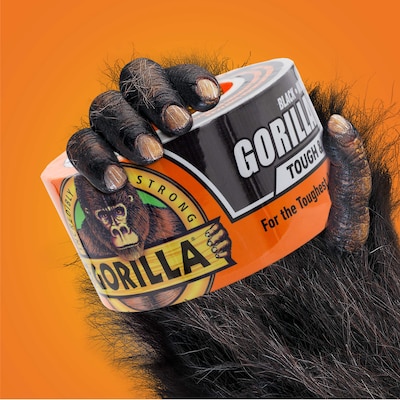 Gorilla Tough & Wide Duct Tape, 2.88" X 25 yds., Black (106425)