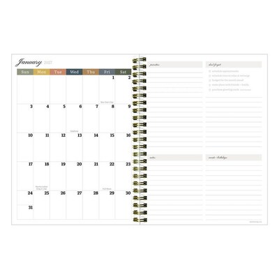 2027 TF Publishing Fleur de Lis 6.5 x 8  Weekly & Monthly Standard Planner, Paperboard Cover, Multicolored (27-9220)