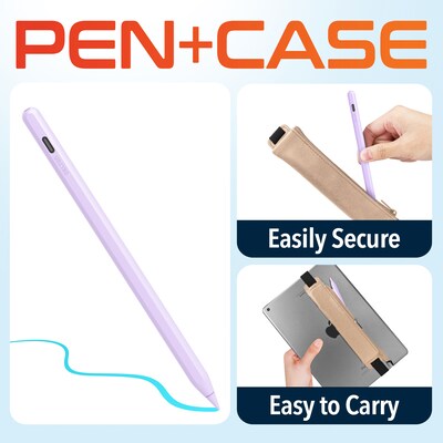 Delton DAP7 Stylus Pen, Wireless Magnetic Charging, Purple (DAP7PR)