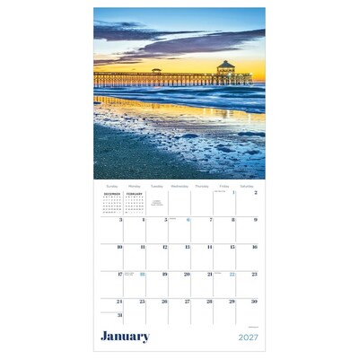 2027 TF Publishing Waters Edge 12 x 12 Monthly Wall Calendar, Multicolored (27-1049)