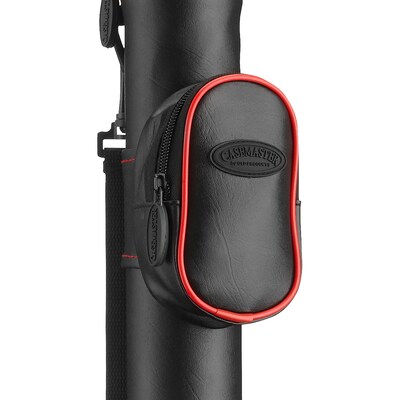 Casemaster Q-Vault Supreme Black with Red Trim Cue Case (51-0706-02)