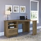 Bush Furniture Cabot 60"W Corner Desk with Storage, Reclaimed Pine (WC31515-03K)