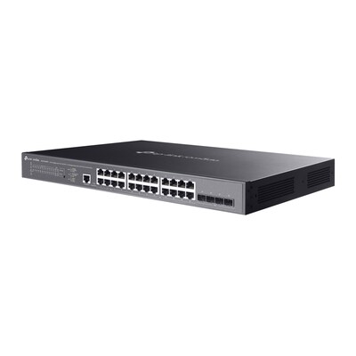 TP-Link Omada 24-Port Gigabit PoE Managed Switch, 10Gbps, Black (SG3428XMPPO)