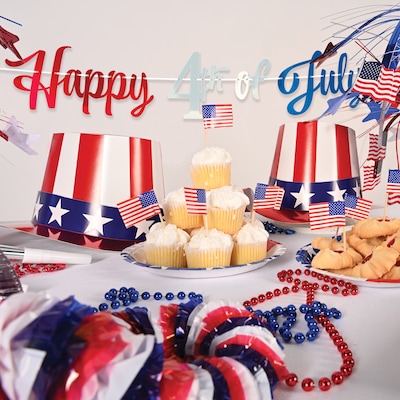 Beistle Happy 4th Of July Foil Streamer, 2/Pack (56430)