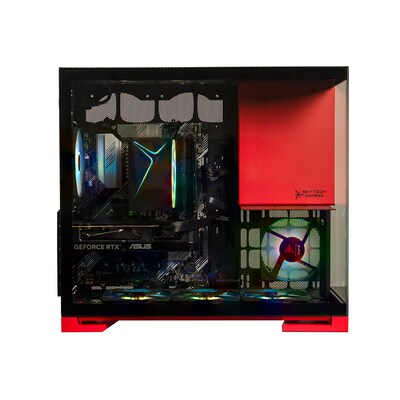 Skytech Viper Gaming Desktop Computer, NVIDIA GeForce RTX 5060, AMD Ryzen 7 5700, 32GB RAM, 1TB SSD, Windows 11, Red
