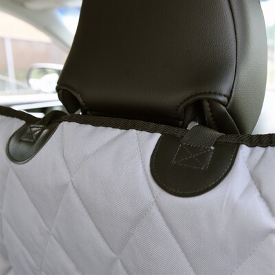 Jumbl Universal Fit Cargo Liner Cover for SUV's and Cars w/ Waterproof Material, Side Walls Protectors, White (JUMCLGRY)