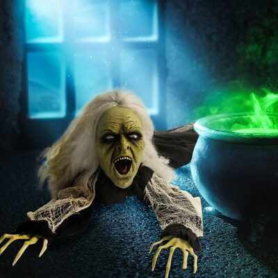 Haunted Hill Farm Animatronic Crawling Witch (HHGBZOMB-1LSA)