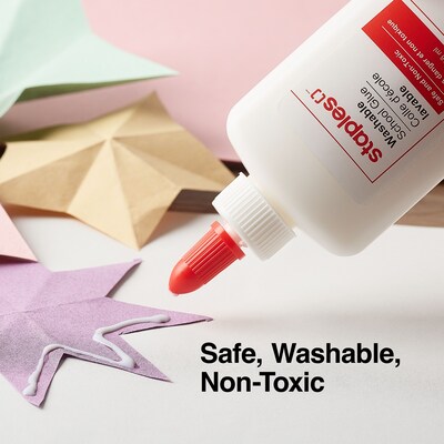 Staples Washable Liquid School Glue, 128 oz., White, 2/Pack (ST39921/39921)