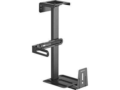 Mount-It! Steel CPU Rotating Heavy-Duty Under-Desk/Wall Mount, Matte Black (MI-7170)