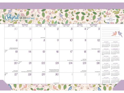 2024-2025 Plato House of Turnowsky OFFICIAL 14" x 10" Academic & Calendar Monthly Desk Pad Calendar (9781975480448)