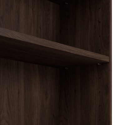 Bush Business Furniture Vista Tall 5 Shelf Bookcase, Black Walnut (VSB12453-Z)