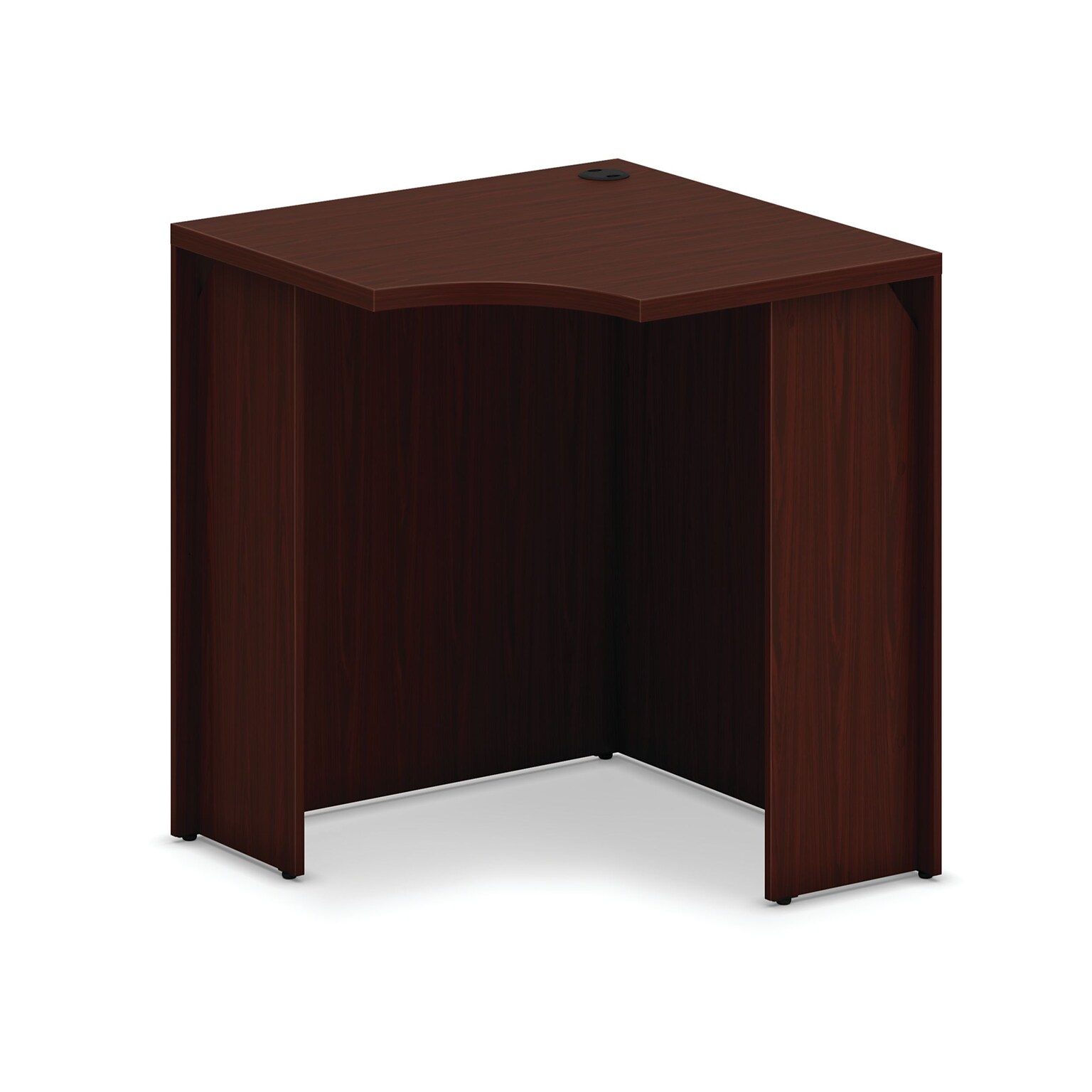 HON Mod Corner Desk Shell, 36W x 36D x 29H, Traditional Mahogany Finish (HONLCS36LT1RO)