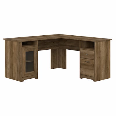 Bush Furniture Cabot 60W L Shaped Computer Desk, Reclaimed Pine (WC31530-03K)