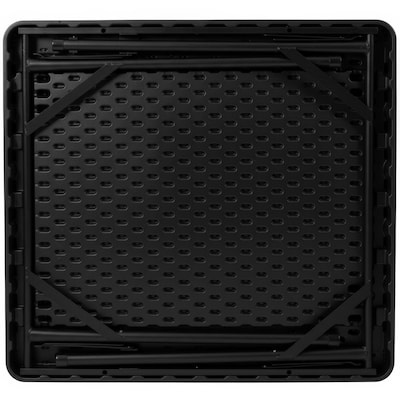 Flash Furniture Silas Folding Card Game Table, Black/Green (DADMJZ88BKGR)