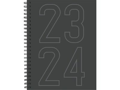 2023-2024 Willow Creek 8.5 x 11 Academic Weekly & Monthly Planner, Paperboard Cover, Charcoal (383