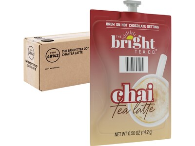 Bright Tea Chai Tea Latte, Flavia Freshpacks, 36/Carton (48142)