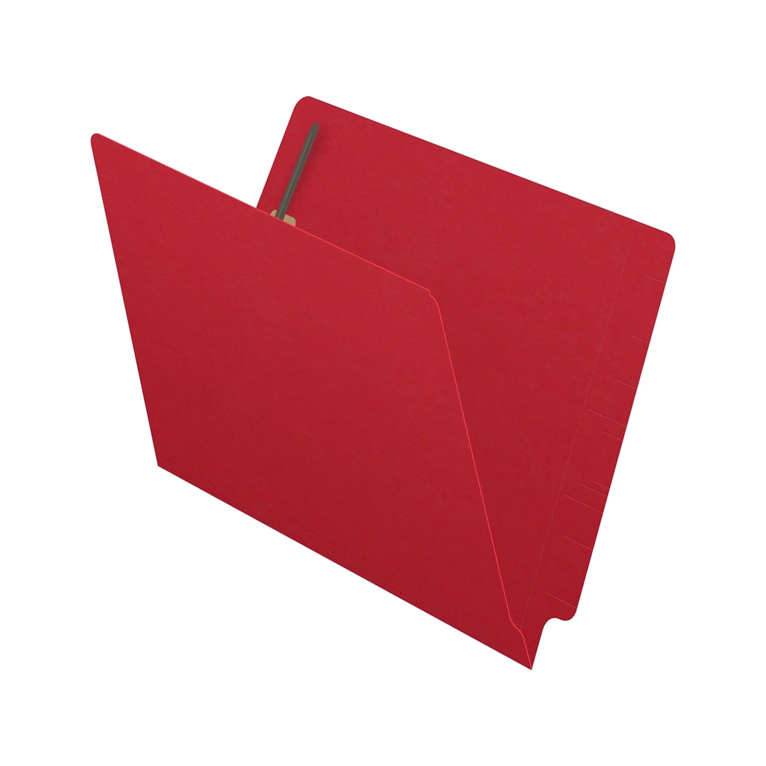 Medical Arts Press Reinforced End Tab File Folder, Straight Cut, Letter-Size, Red, 50/Box (S-01501-RED)