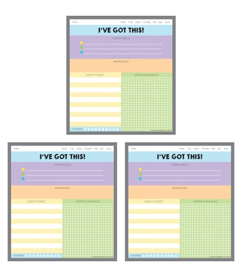 Carson-Dellosa Ive Got This! Notepad Set, Multicolored (145400)