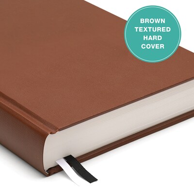 2027 Excello Brands 9" x 12.8" Daily Standard Planner, Paperboard Cover, Brown (CD812-CY27-BN)