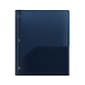 Staples® 2 Pocket Presentation Folder with Fasteners, Navy (26389)