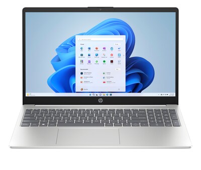HP 15.6 Touchscreen Laptop, AMD Ryzen 7 7730U, 16GB RAM, 512GB SSD, Windows 11 Home, Natural Silver (D96E6UA#ABA)