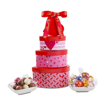 Alder Creek Lindt Tower of Love Chocolate Gift Basket (FG03909)
