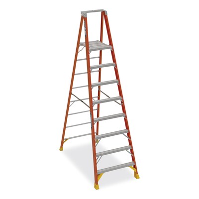 Werner 14 Fiberglass Platform Ladder, 300 lbs. Capacity (P6208)