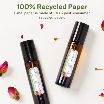 Avery EcoFriendly Laser/Inkjet Multipurpose Labels, 1 x 1-1/2, White, 3200/Box (94219)