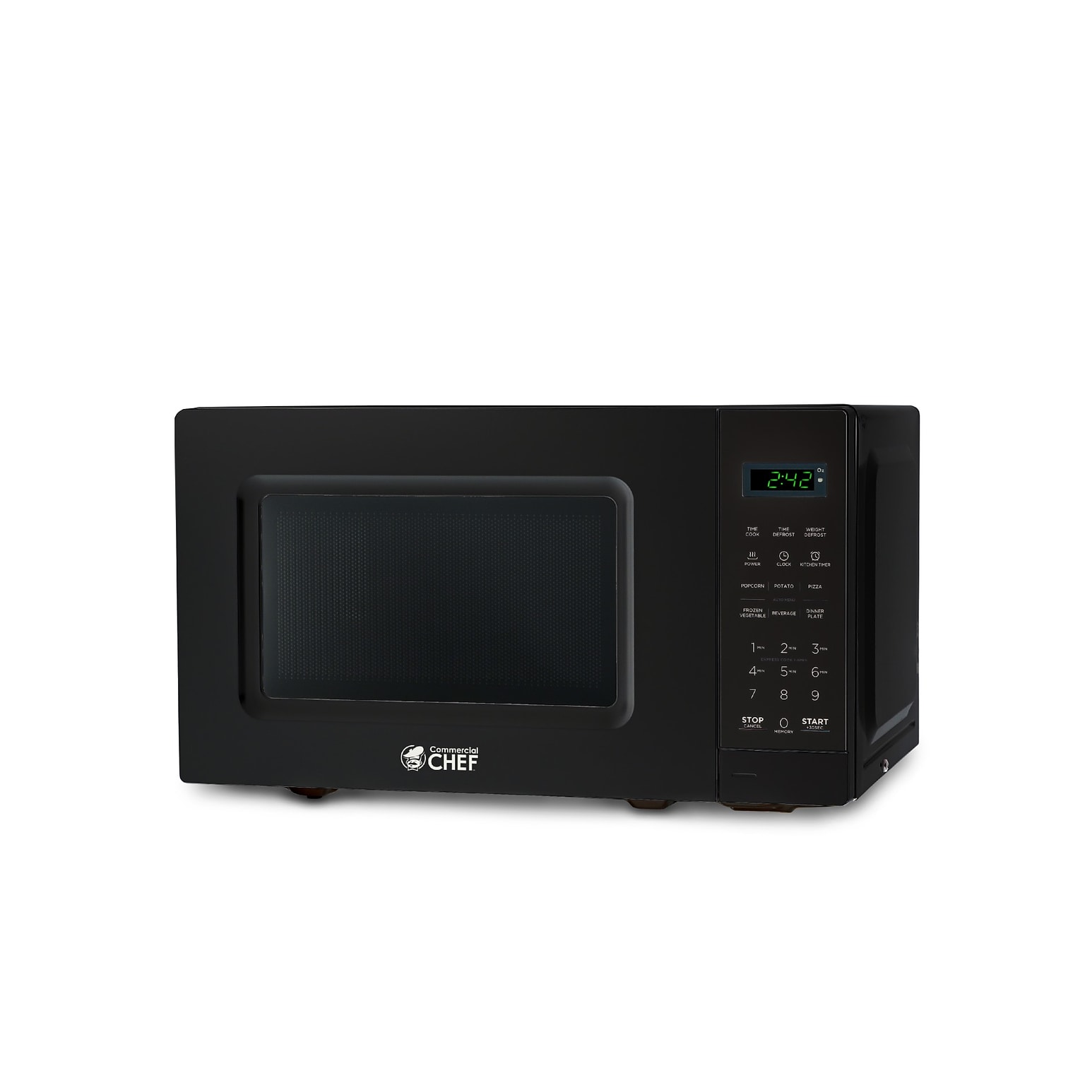 Commercial Chef 0.7 Cu. Ft. Countertop Microwave, Black (CHM7MB)