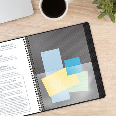 2026 AT-A-GLANCE Contemporary 9" x 11" Monthly Planner, Faux Leather Cover, Charcoal (70-260X-45-26)