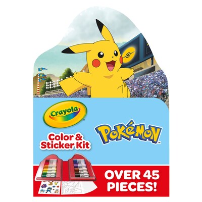 Crayola Pokemon Color & Sticker Kit Coloring Book, 20 Pages (BIN041236)