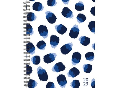 2023 Willow Creek Wild Navy Dot 8.5 x 11 Weekly Planner, White/Blue (30127)
