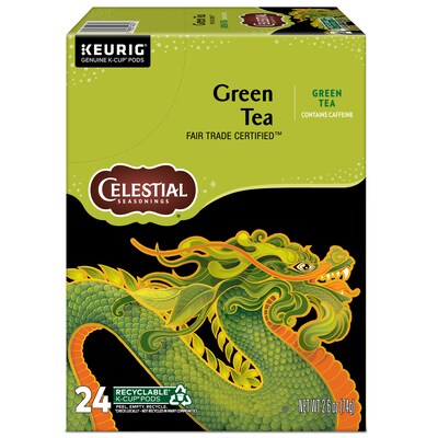 Celestial Seasonings Green Tea, Keurig® K-Cup® Pods, 96/Carton (14734)
