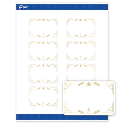 Avery Rectangle Multipurpose Labels, 2 x 3, White, 80/Pack (19479370646)