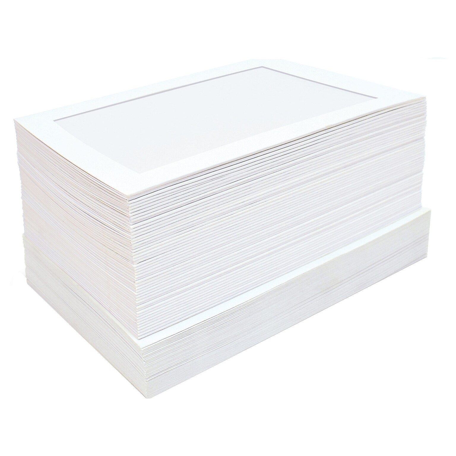 Better Office Photo Frame Note Cards with Envelopes, 4.75 x 6.8, White, 50/Pack (64600-50PK)